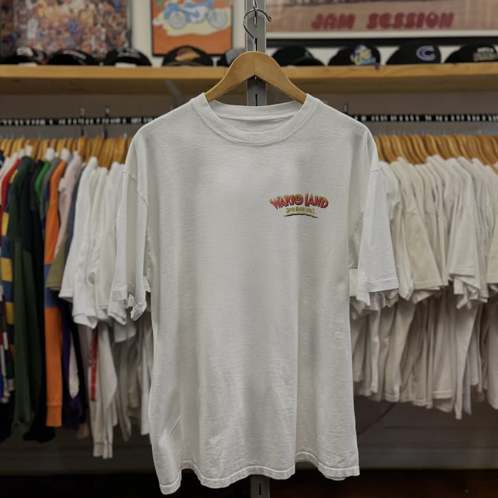 1990 Wario Land Super Mario Land 3 , White Tee